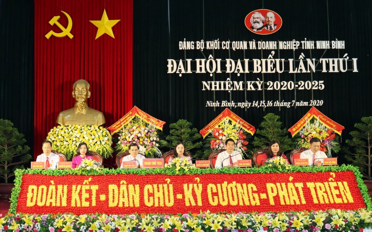 Đại hội Khối cơ quan và doanh nghiệp tỉnh Ninh Bình lần thứ I nhiệm kỳ 2020 - 2025