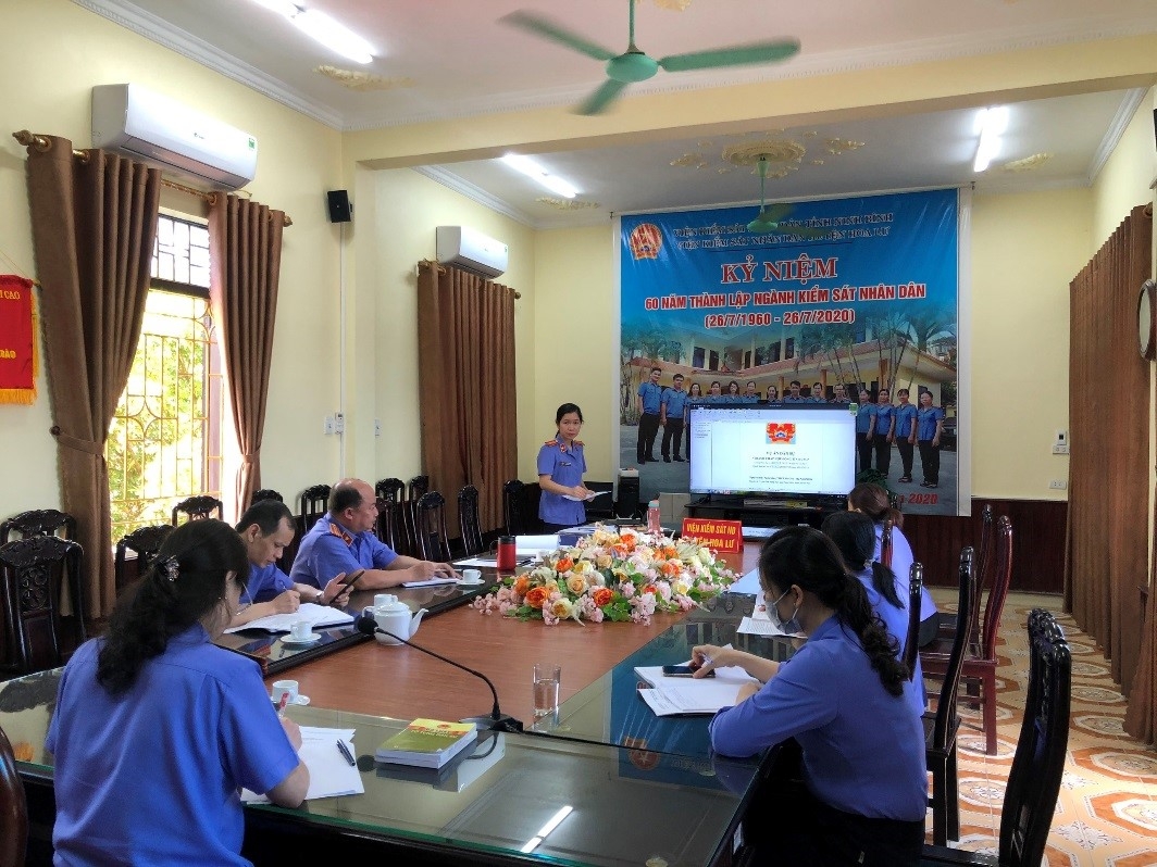 VKSND huyện Hoa Lư tổ chức hội nghị rút kinh nghiệm việc số hoá hồ sơ vụ án dân sự