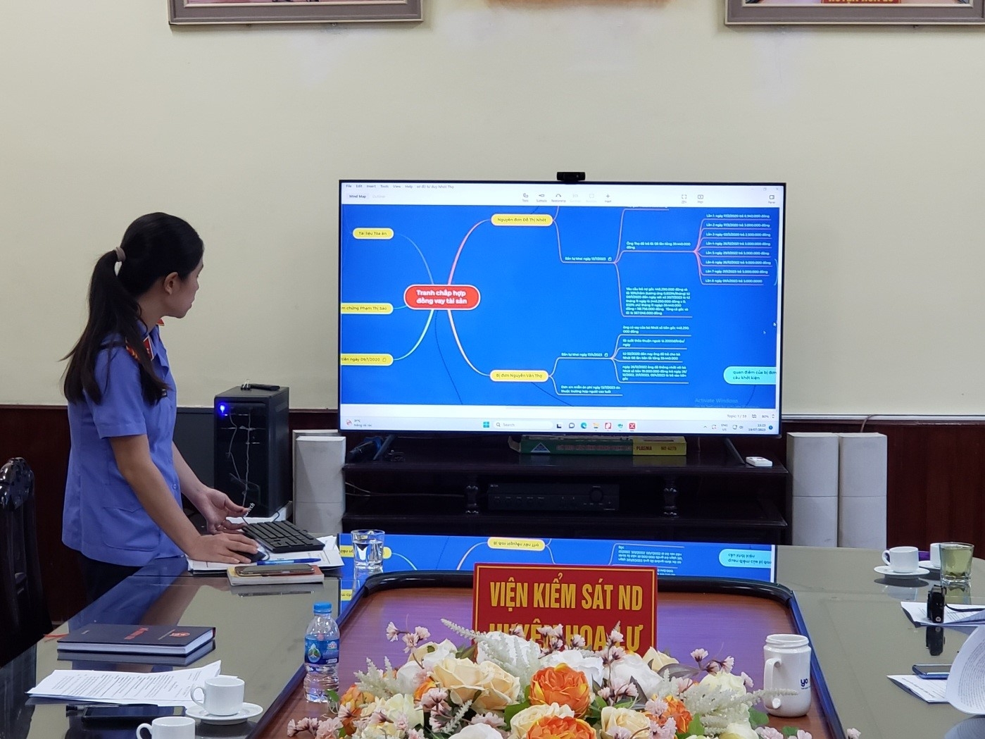 Viện kiểm sát nhân dân huyện Hoa Lư, tỉnh Ninh Bình Ứng dụng “Sơ đồ tư duy” trong giải quyết các vụ án Dân sự