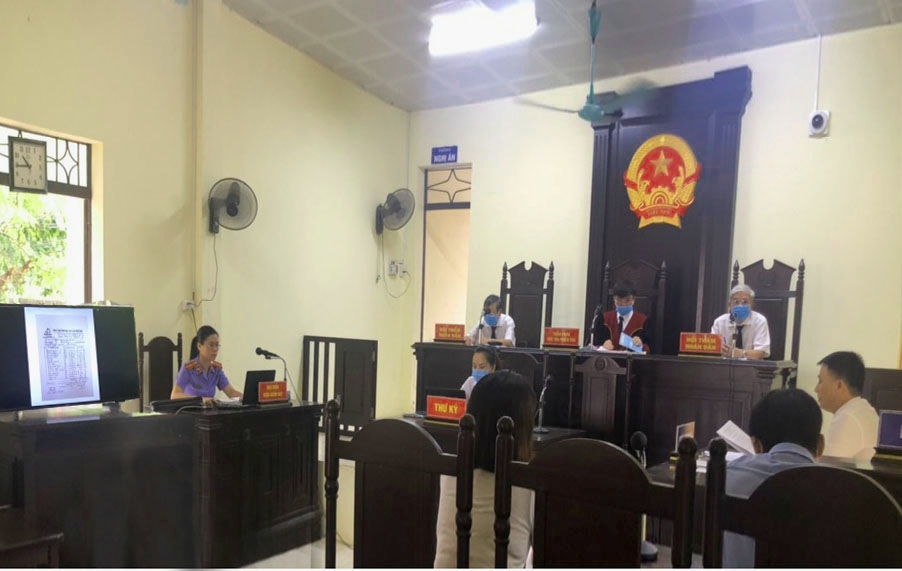 VKSND huyện Gia Viễn thực hiện số hoá hồ sơ vào xét xử vụ án dân sự